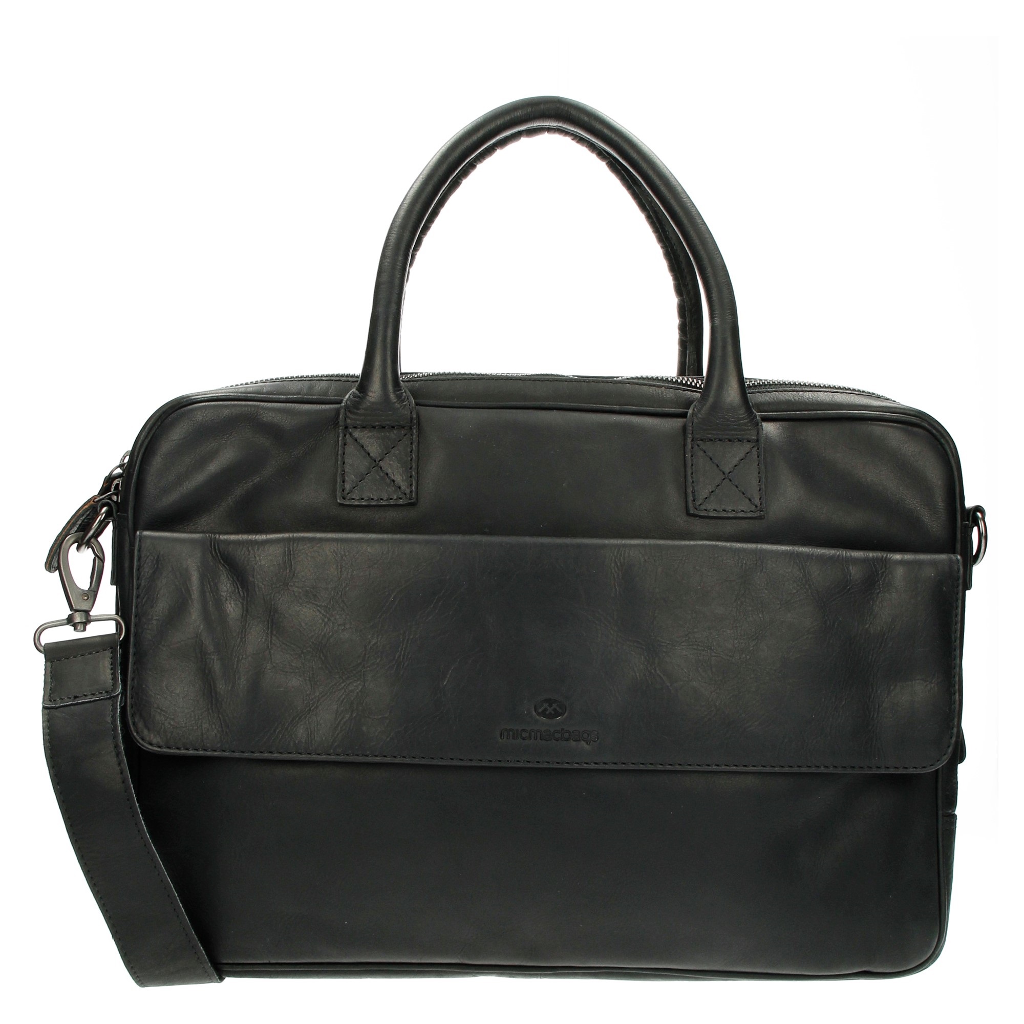 Micmacbags Laptoptas Colorado zwart 15 inch Sanmarco schoenmode
