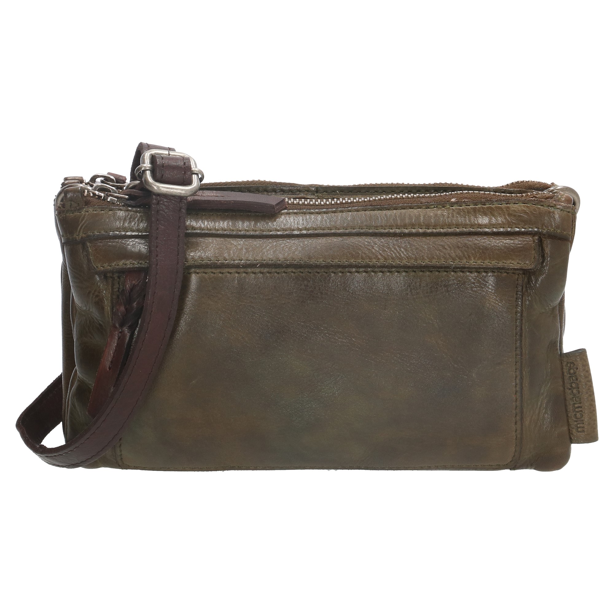 Micmacbags schoudertas Highland Park Olijfgroen Sanmarco schoenmode